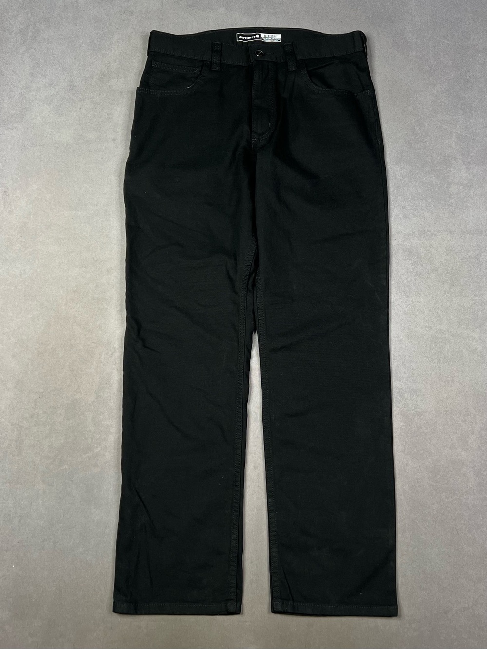 Carhartt Menโs Black Straight Leg Jeans